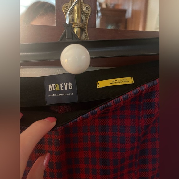 Maeve by anthropologie Checkered Flare Pants Size Small - Picture 2 of 4